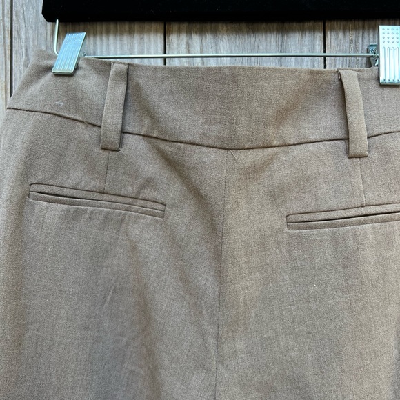 AB STUDIO Townsend Lined Taupe Slight Flare Work Pants size 2 NWT - Picture 9 of 10